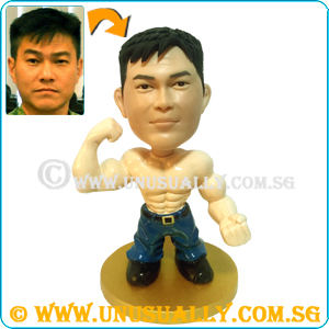 Custom 3D Caricature Muscle Man Figurine
